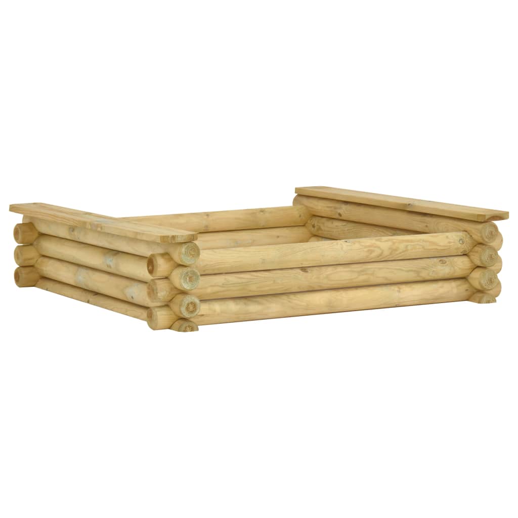 vidaXL Sandpit with Roof 160x100x133 cm Impregnated Pinewood