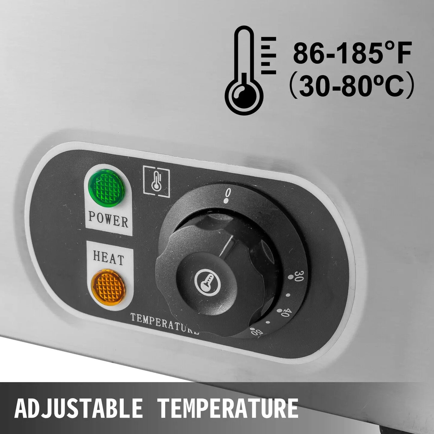 Stainless Steel Adjustable Temperature Buffet Food Warmer