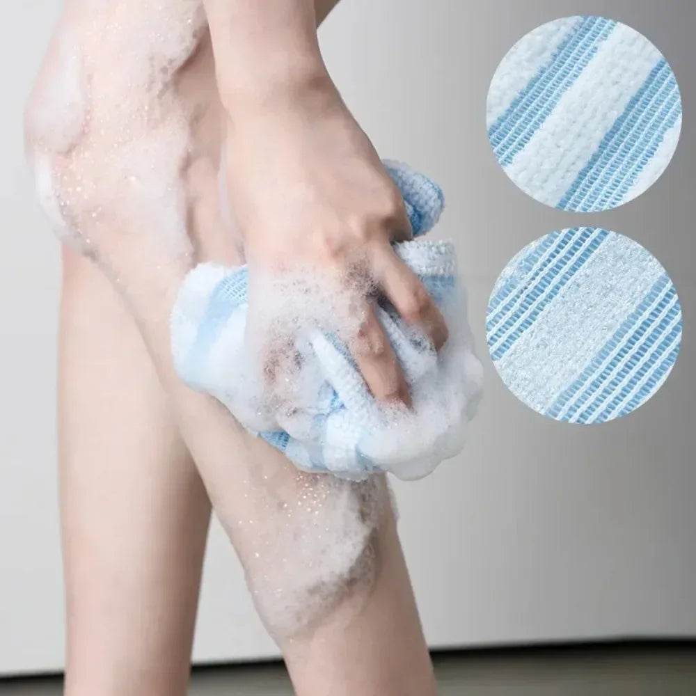 Exfoliating scrub shower body sponge