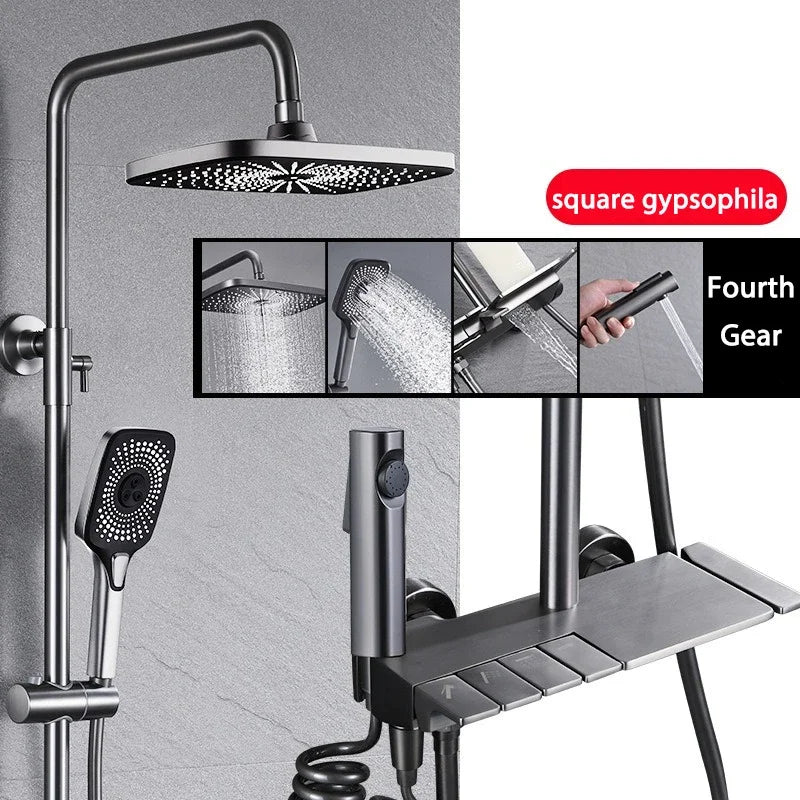 Piano bathroom shower system set