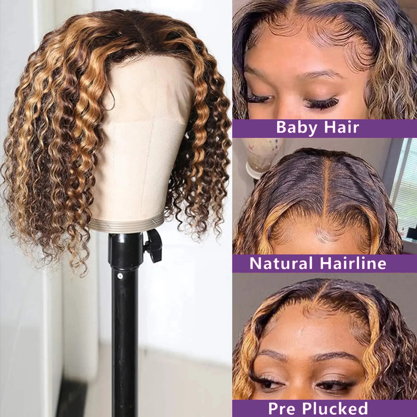 Deep wave 13x4 lace frontal wig