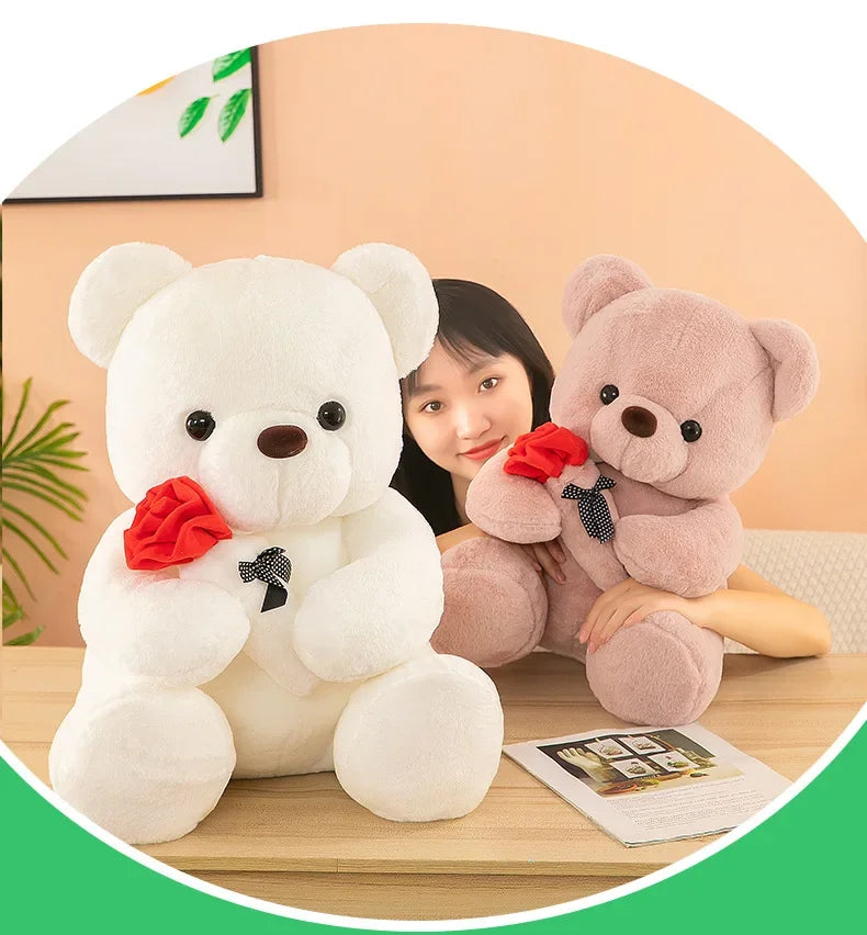 Valentine's day roses teddy bear