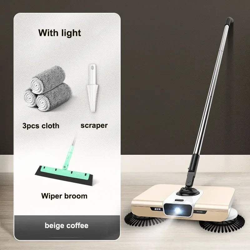 Broom robot vacuum cleaner