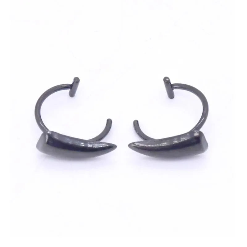 Stainless Steel Gothic Fake Body Piercing Halloween Jewelry