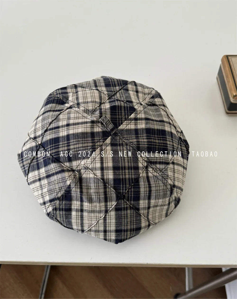 Solid wool felt fabric beret