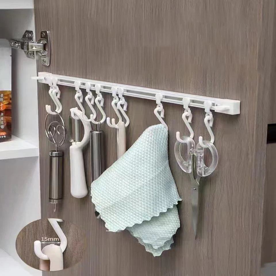 Kitchen row slide type hook