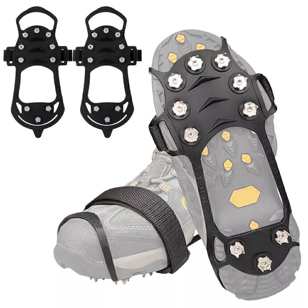 Snow ice anti slip grippers for boots
