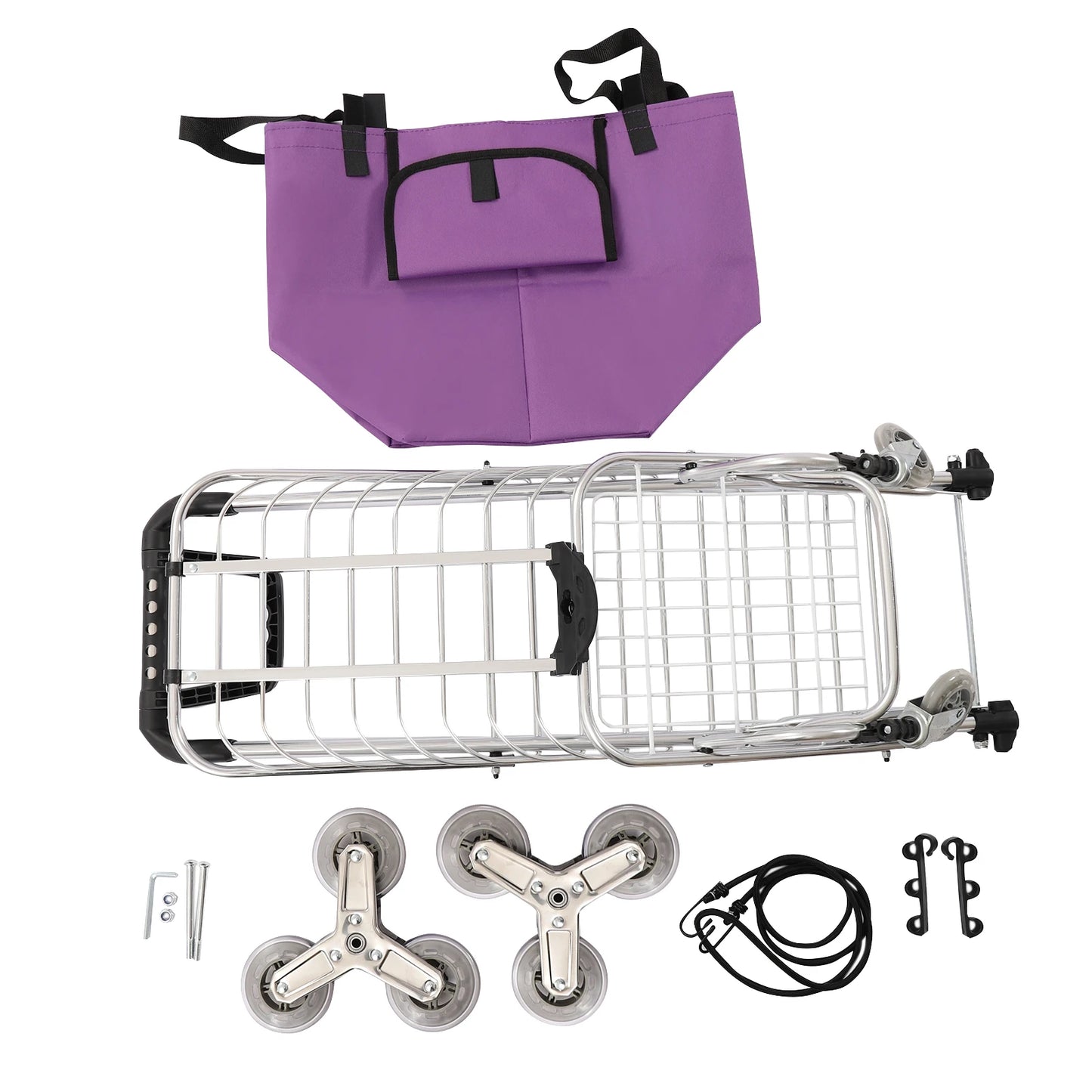 Grocery trolley folding shopping cart