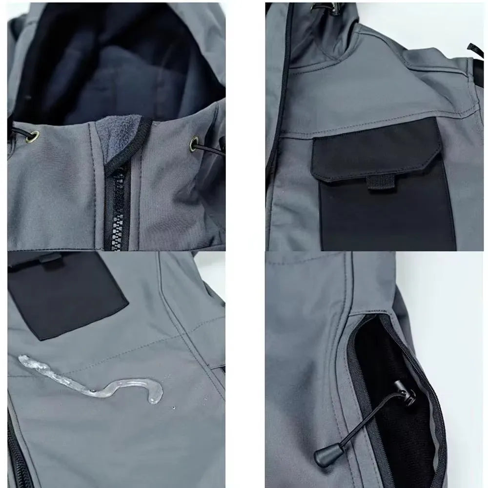 Waterproof windproof hooded jacket