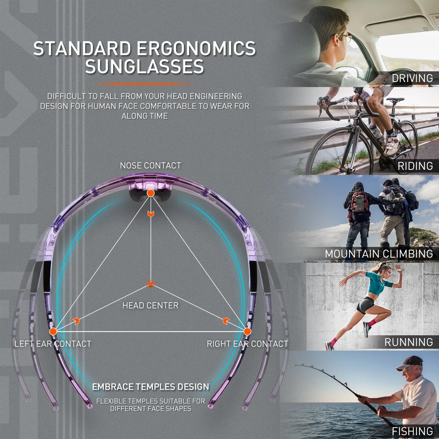 Safety outdoor sunglasses