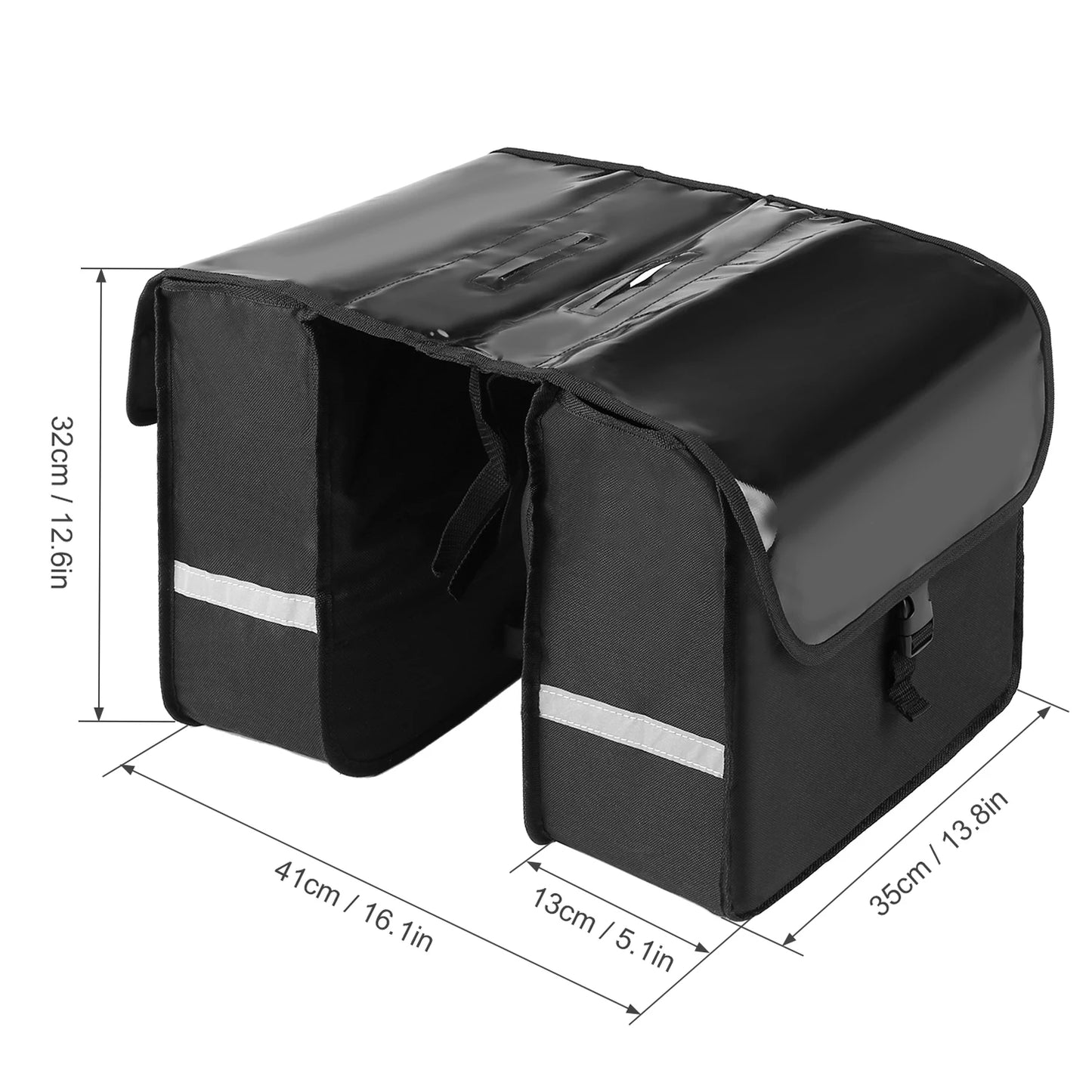 Cycling double side rear rack
