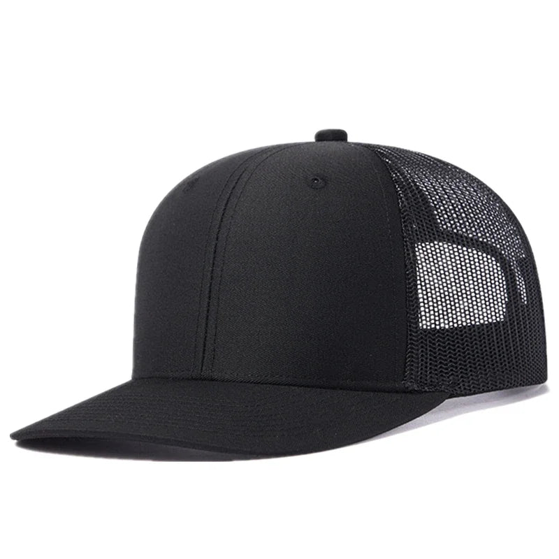 Breathable curved brim style trucker cap