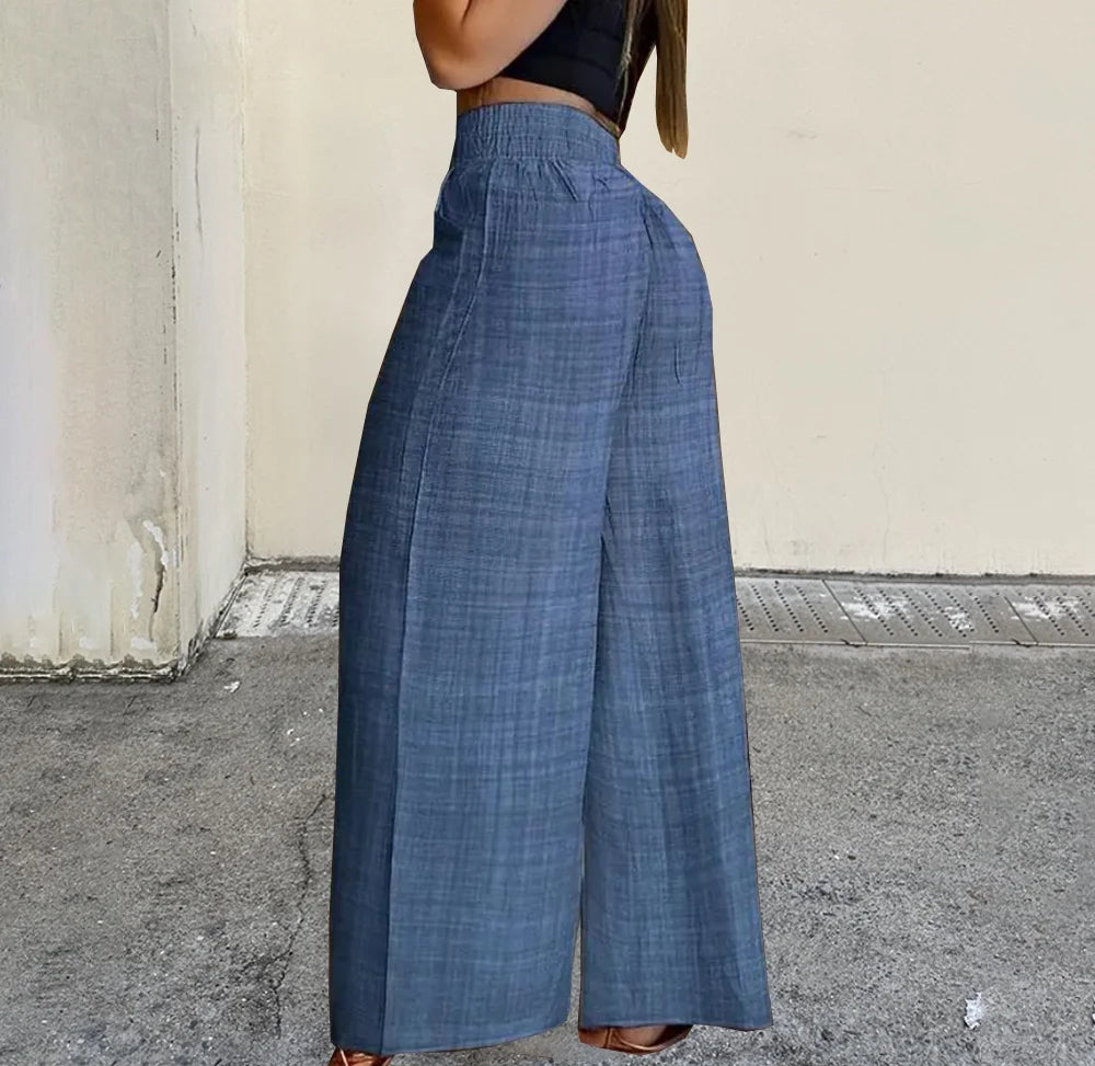 Fashion commute loose wide leg pant