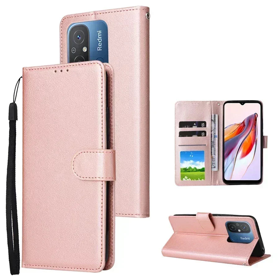 Wallet magnetic flip leather case