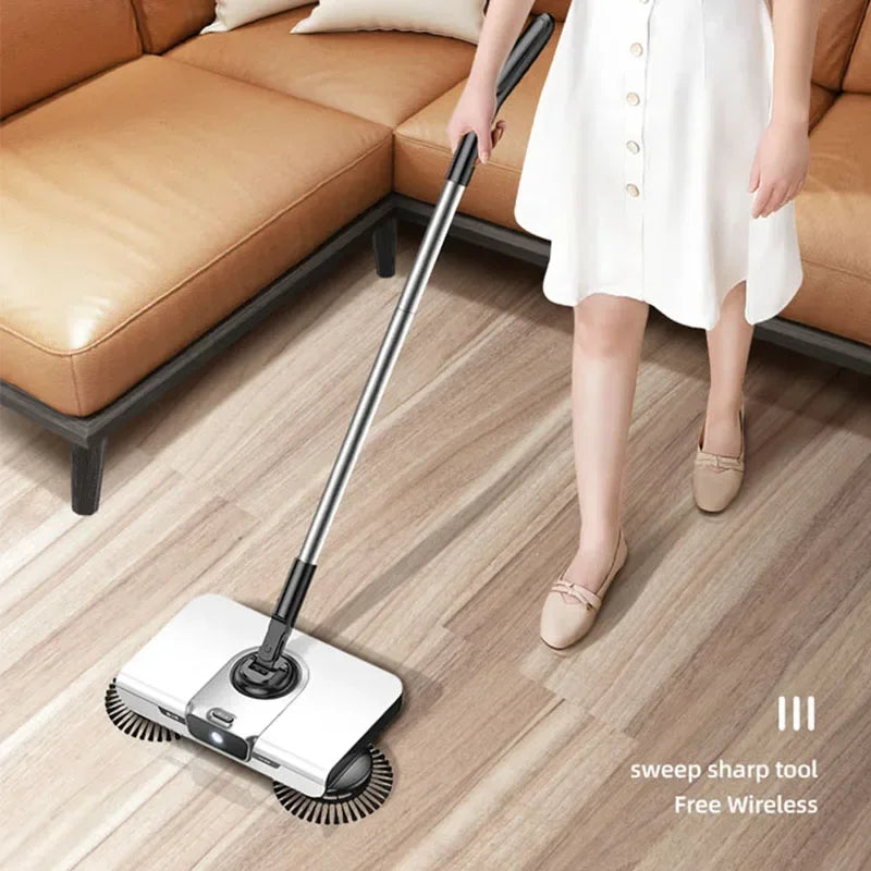 Broom robot vacuum cleaner