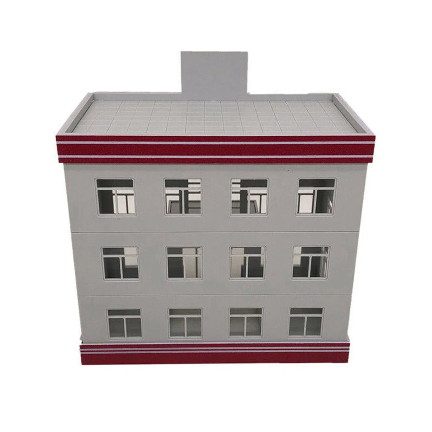 Railroad scenery modern medical centre hospital building diy