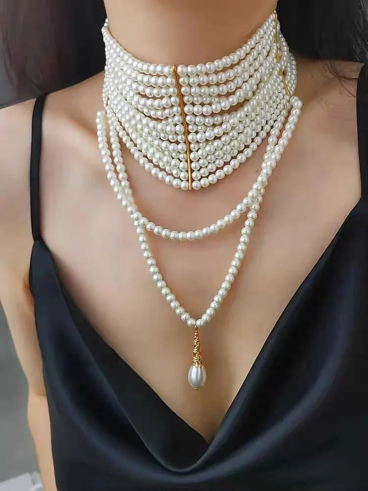 Light Luxury Multi-layer Pearl Necklace