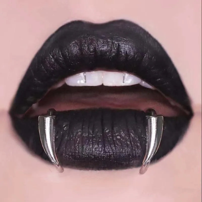 Stainless Steel Gothic Fake Body Piercing Halloween Jewelry
