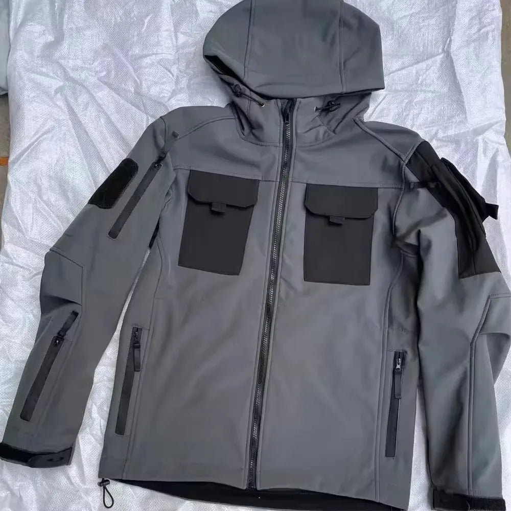 Waterproof windproof hooded jacket