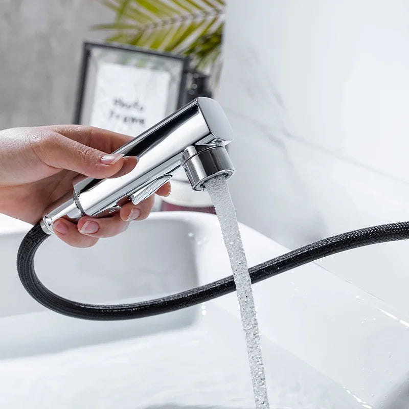 Bathroom tap shower with two modes for sink