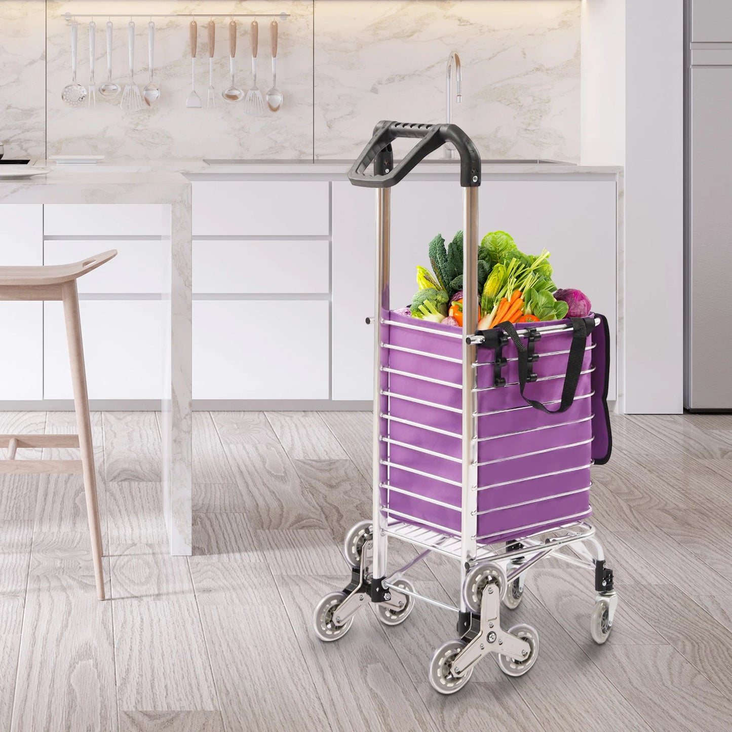 Grocery trolley folding shopping cart