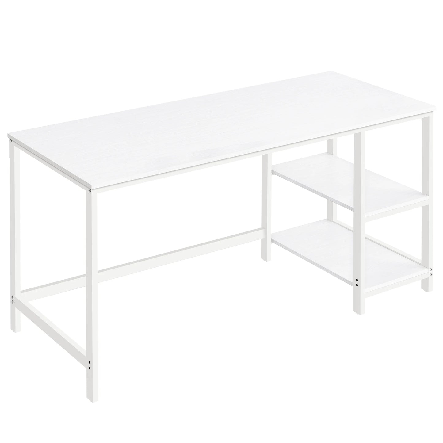 Computer desk with 2 shelves