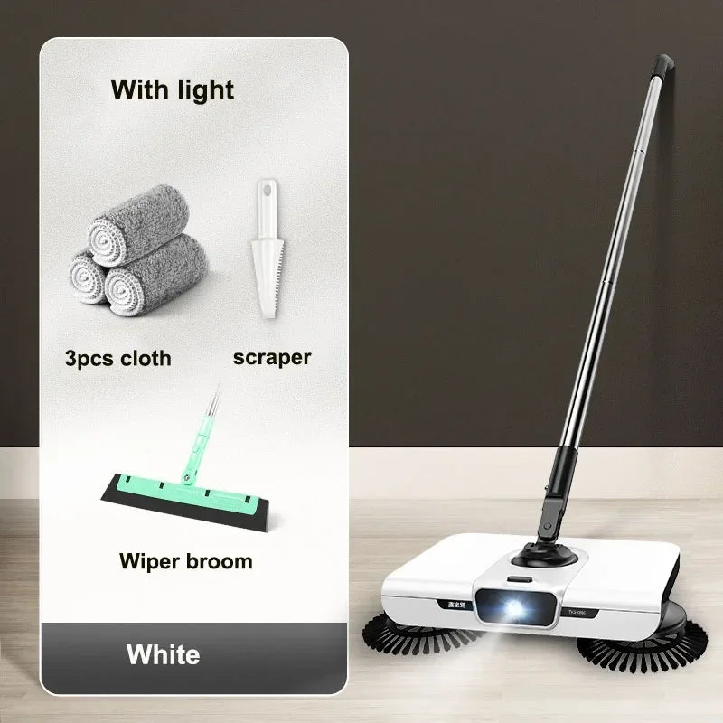 Broom robot vacuum cleaner