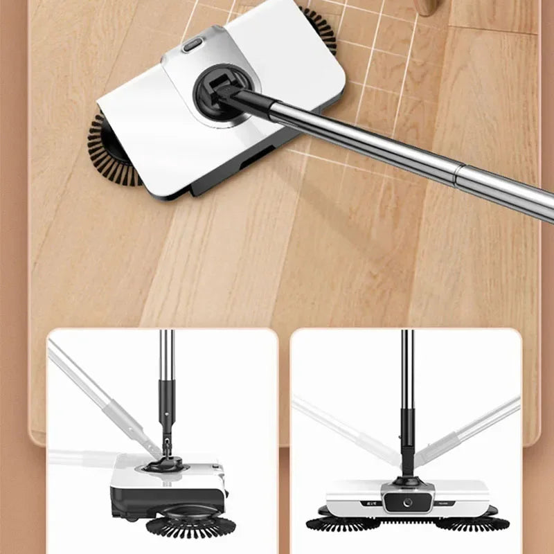 Broom robot vacuum cleaner