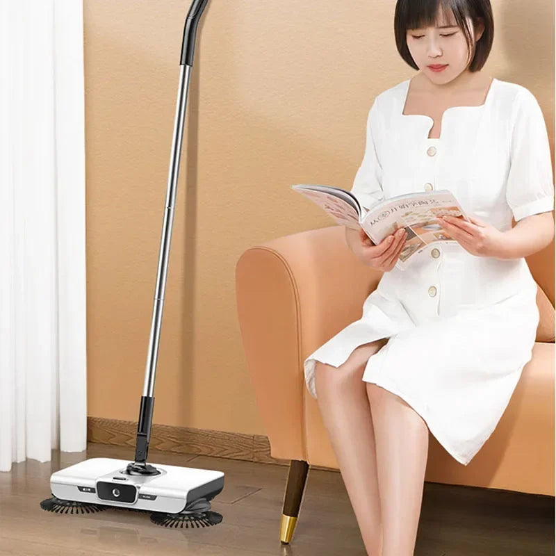 Broom robot vacuum cleaner