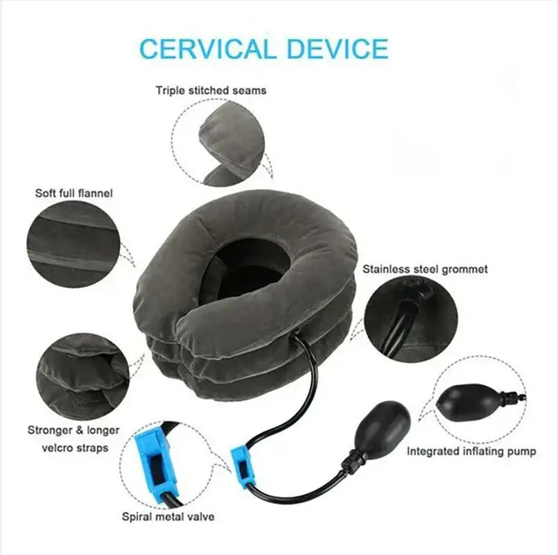 Cushion inflatable air cervical neck support pillow