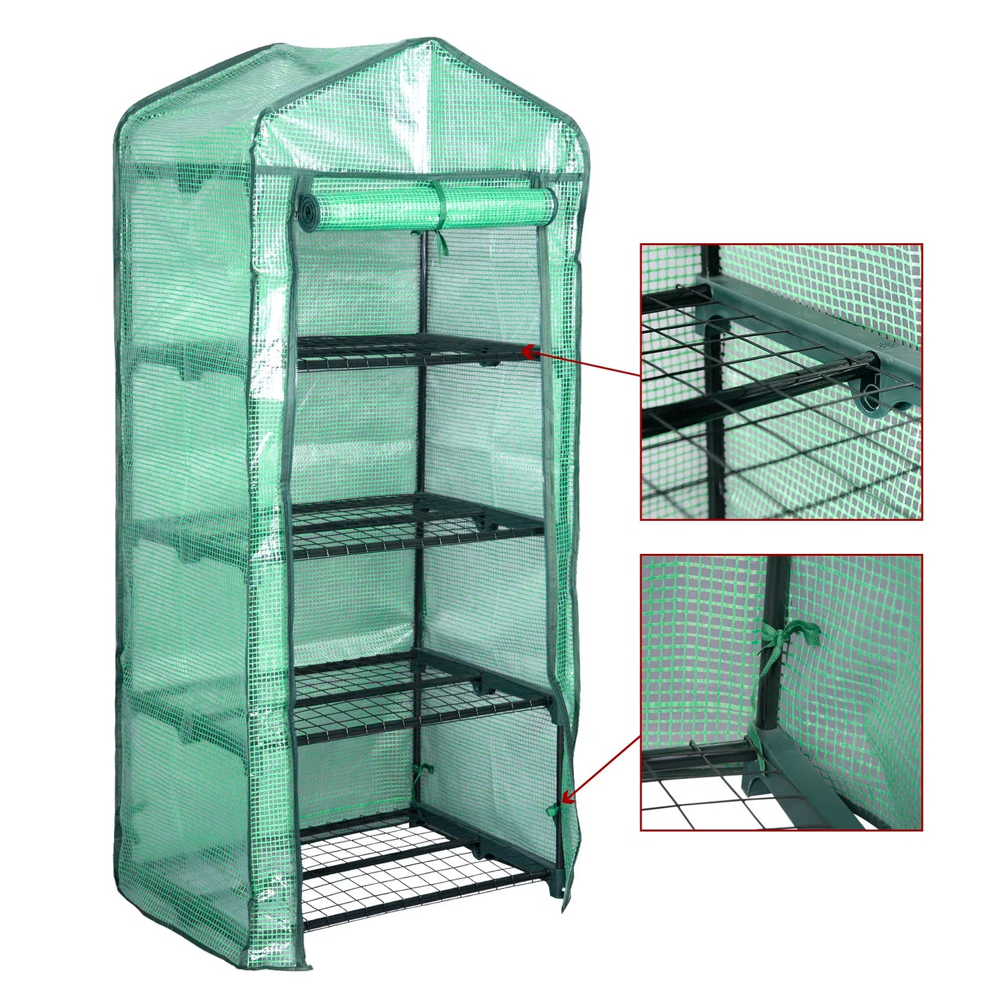 Garden greenhouse with 4 levels