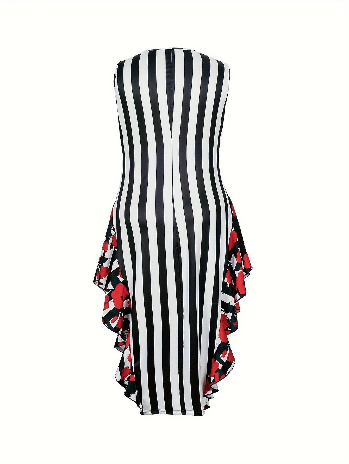 Plus size women's casual fashion sleeveless dress