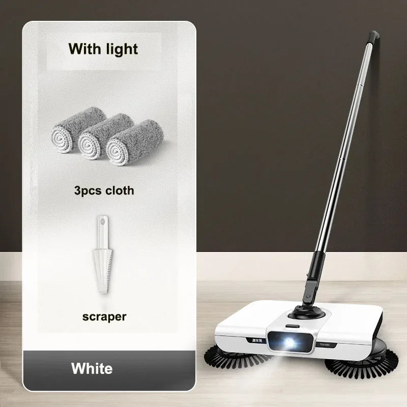 Broom robot vacuum cleaner