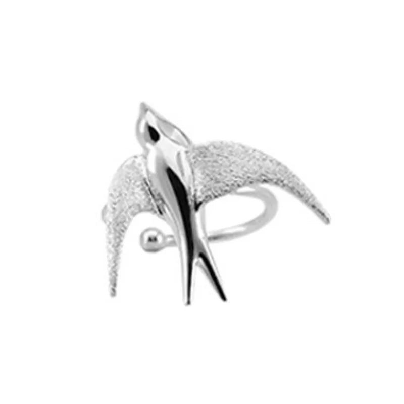 Swallow Bird Clip on Earrings