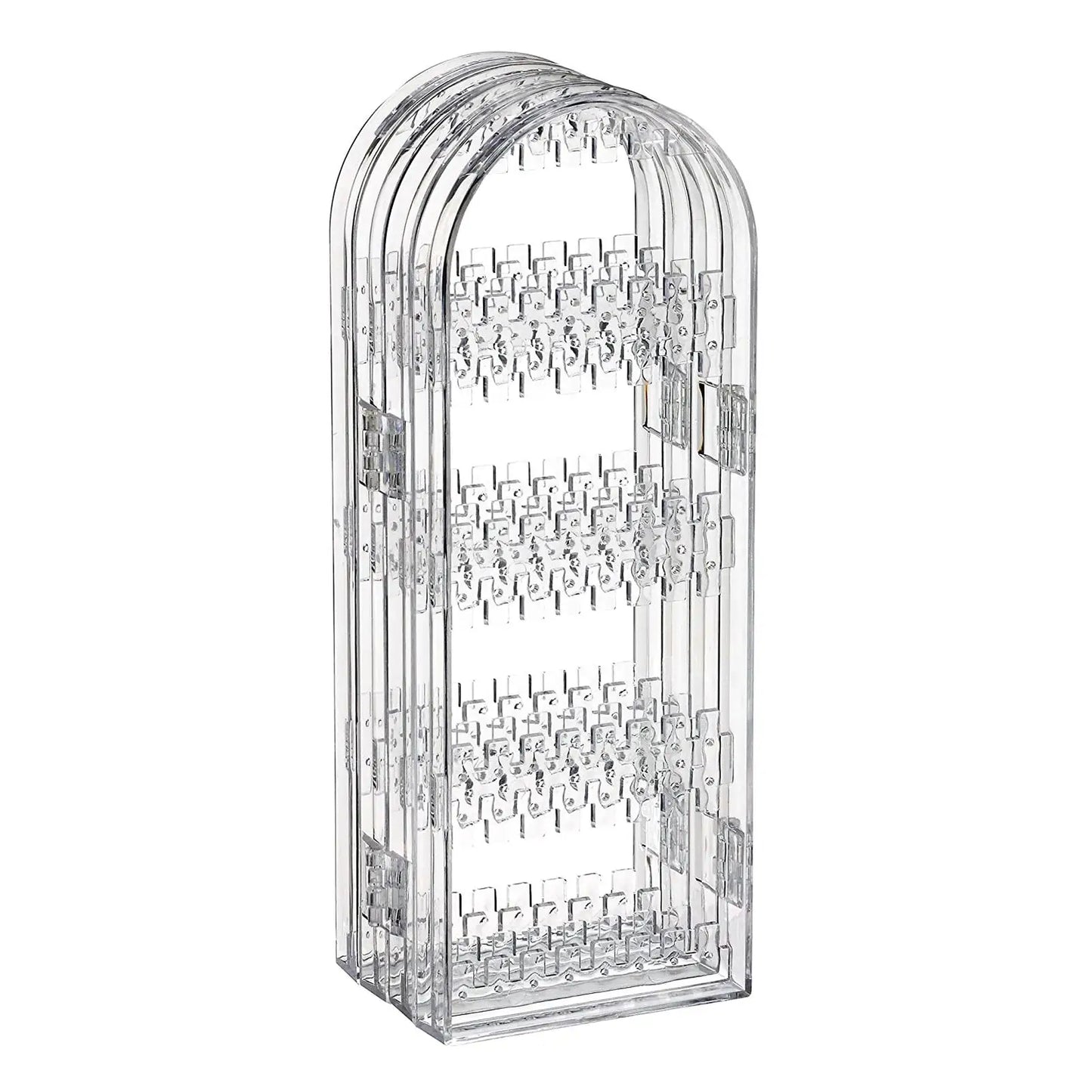 Transparent acrylic jewelry organizer stand