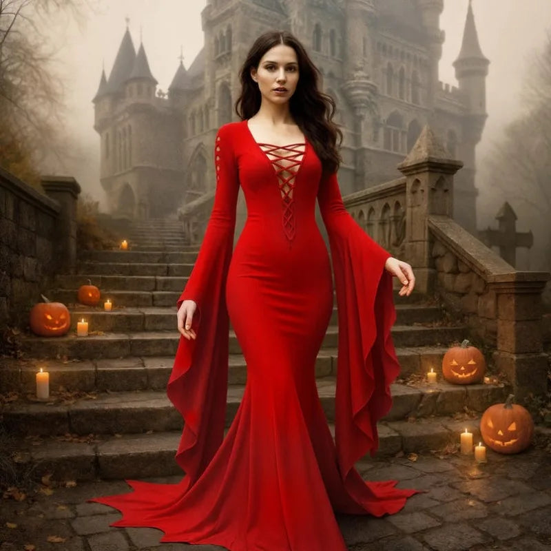 Medieval Gothic Witch Halloween Costume