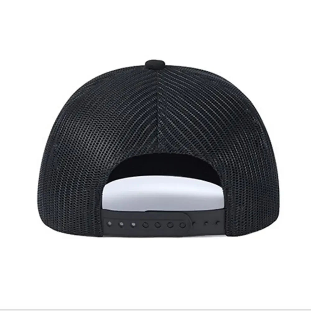Breathable curved brim style trucker cap
