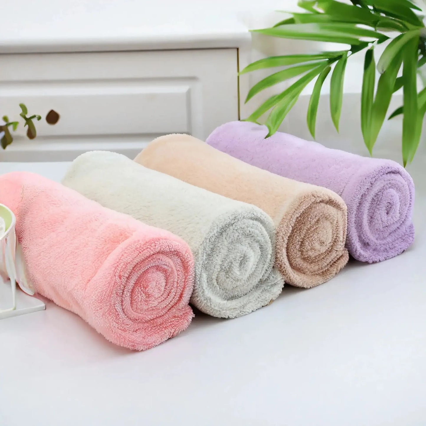 Absorbent quick dry wipe hair towel