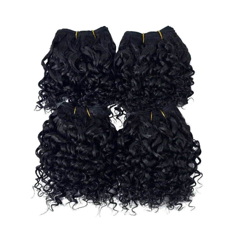 Synthetic hair weaving honey blonde hair extensions