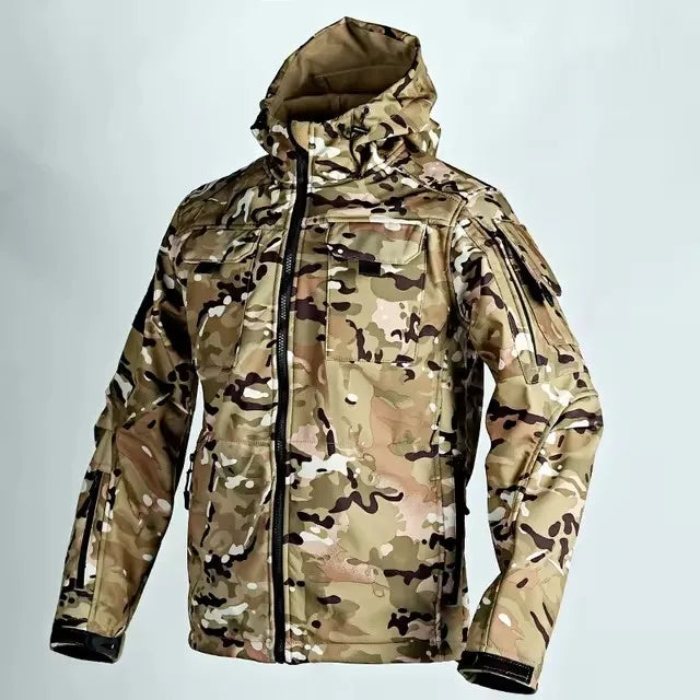 Waterproof windproof hooded jacket