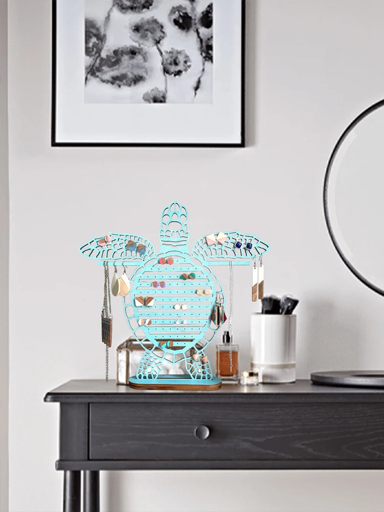 Sea turtle earring display organizer