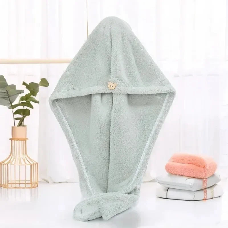 Absorbent quick dry wipe hair towel