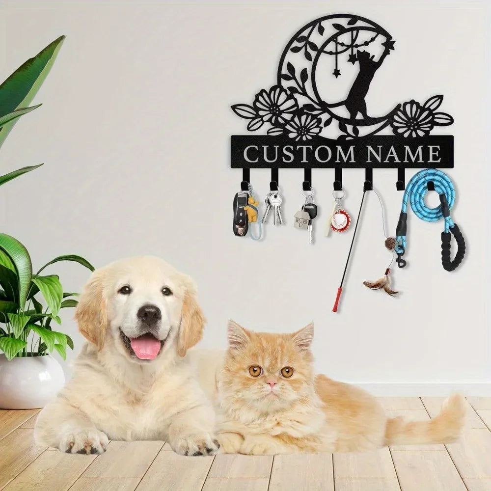 Stylish wall-mounted custom metal hooks