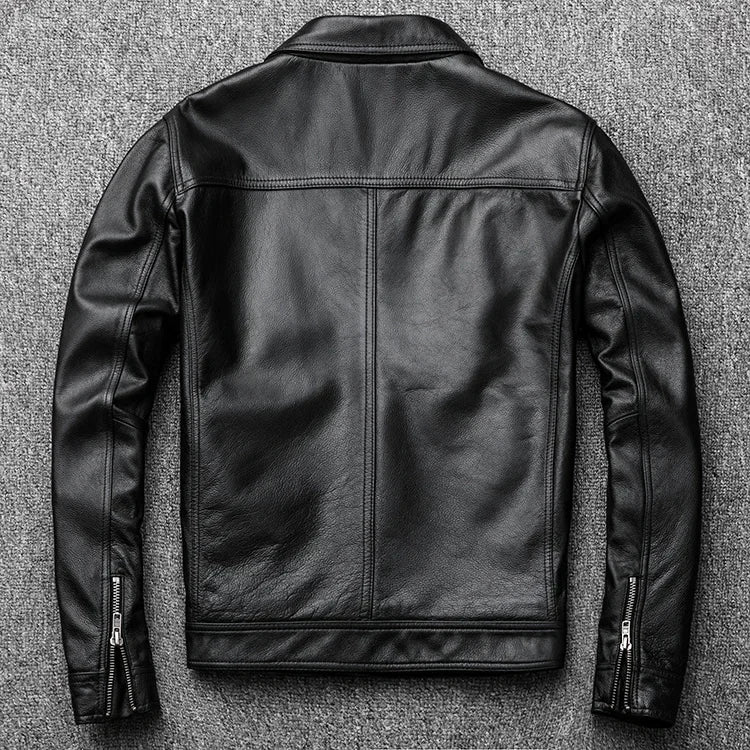 Fashion genuine leather jacket