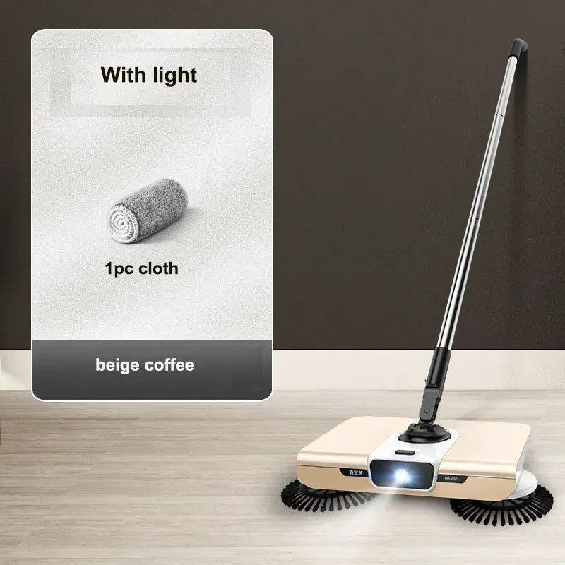 Broom robot vacuum cleaner