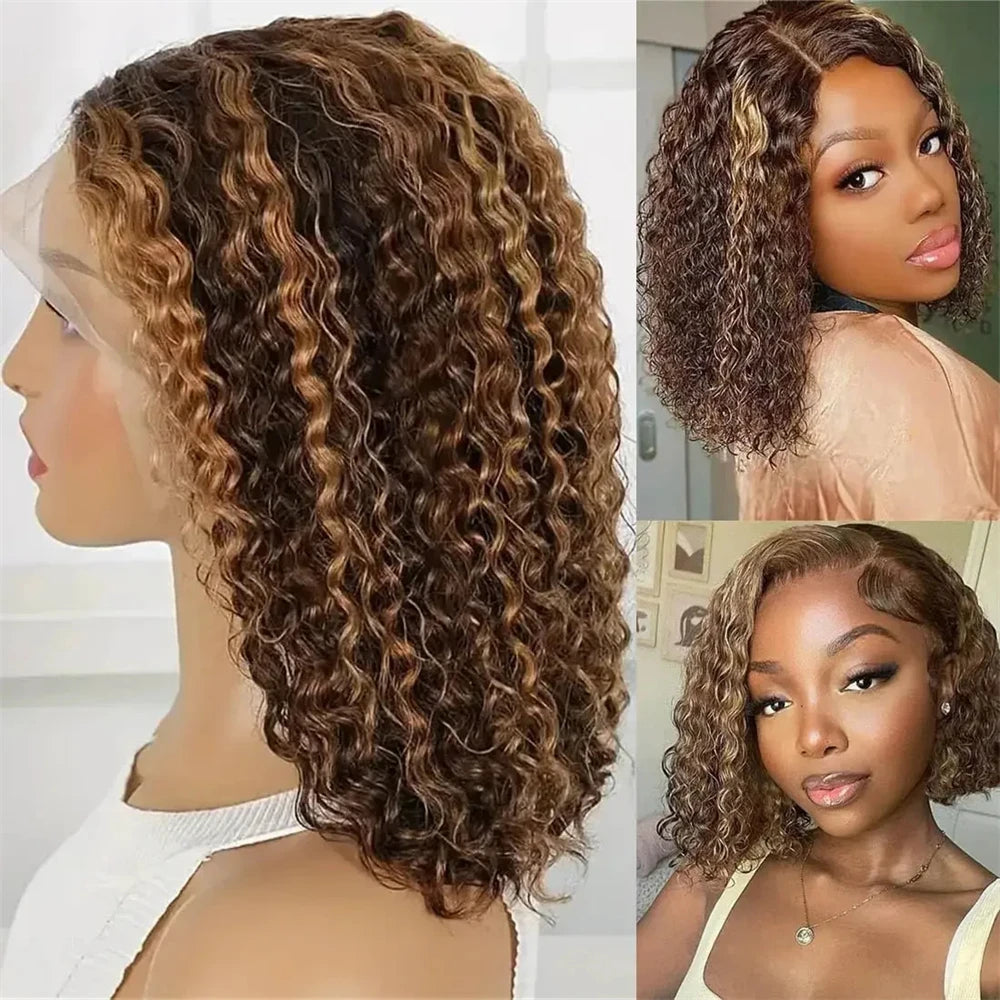 Deep wave 13x4 lace frontal wig