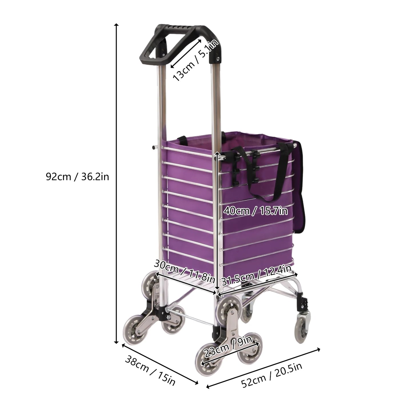 Grocery trolley folding shopping cart