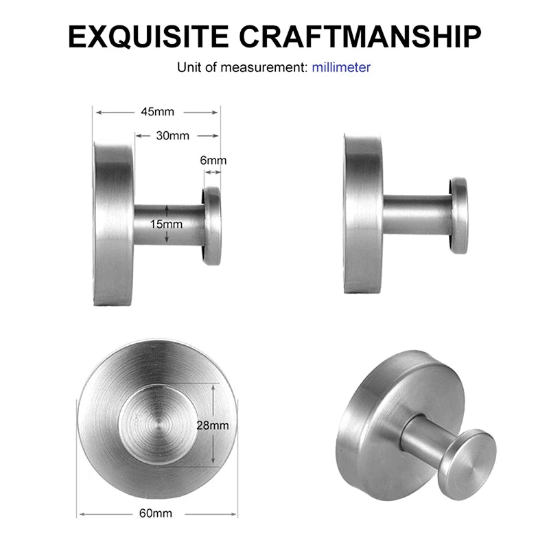 Stainless steel suction cup hook