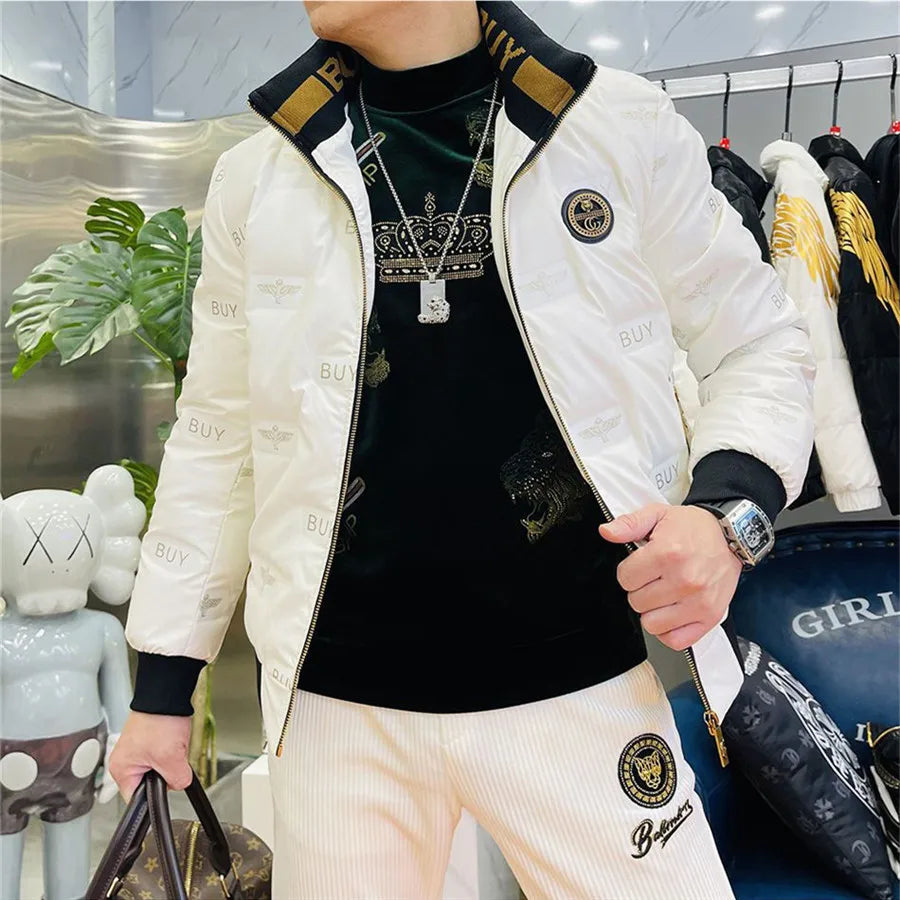 Fashion men's down vintage jacket