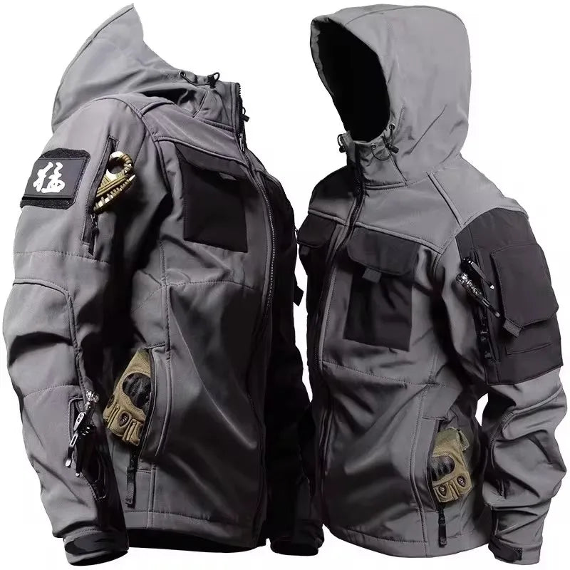 Waterproof windproof hooded jacket